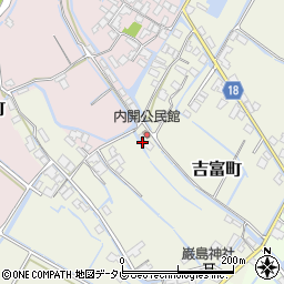 福岡県柳川市吉富町442周辺の地図