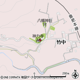 大分県大分市竹中1129周辺の地図