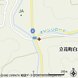 福岡県八女市立花町白木3111-1周辺の地図