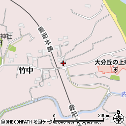 大分県大分市竹中1370周辺の地図