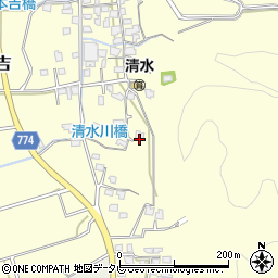 福岡県みやま市瀬高町本吉821-1周辺の地図