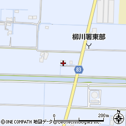 福岡県柳川市大和町六合178周辺の地図