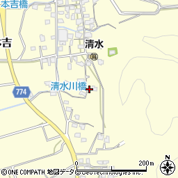 福岡県みやま市瀬高町本吉820周辺の地図