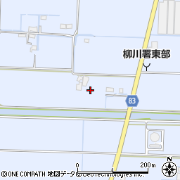 福岡県柳川市大和町六合176周辺の地図