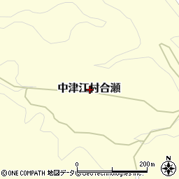 大分県日田市中津江村合瀬周辺の地図