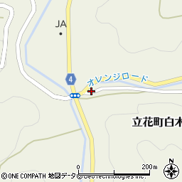 福岡県八女市立花町白木3108-2周辺の地図