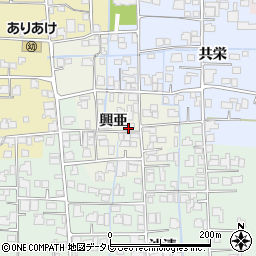 佐賀県杵島郡白石町興亜周辺の地図