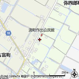 福岡県柳川市弥四郎町330周辺の地図