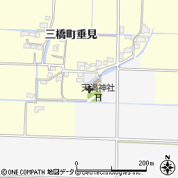 福岡県柳川市三橋町垂見2121周辺の地図