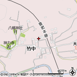 大分県大分市竹中1301周辺の地図