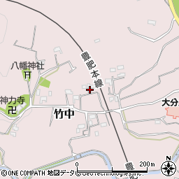 大分県大分市竹中1306周辺の地図