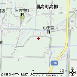 福岡県みやま市瀬高町高柳401周辺の地図