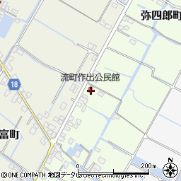 福岡県柳川市弥四郎町330-1周辺の地図