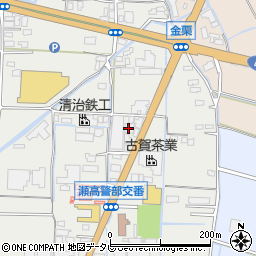 甲斐田　屋根工事店周辺の地図