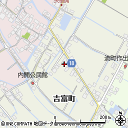 福岡県柳川市吉富町383周辺の地図