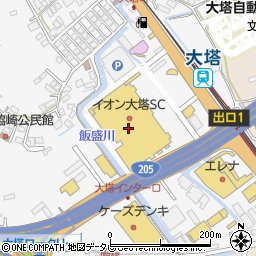 タンタンイオン大塔店周辺の地図