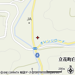 福岡県八女市立花町白木1541周辺の地図