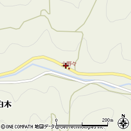 福岡県八女市立花町白木1596周辺の地図