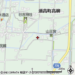 福岡県みやま市瀬高町高柳399周辺の地図