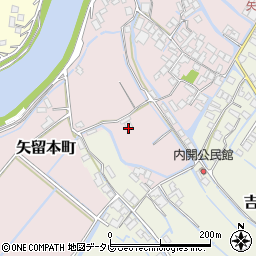 福岡県柳川市矢留本町527-3周辺の地図