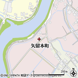 福岡県柳川市矢留本町545周辺の地図