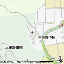 大分県臼杵市三重野中尾周辺の地図