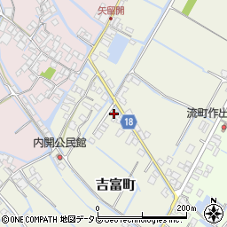福岡県柳川市吉富町382-2周辺の地図