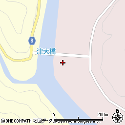 津大橋周辺の地図