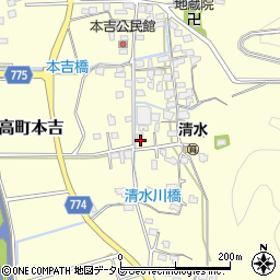 福岡県みやま市瀬高町本吉848-8周辺の地図