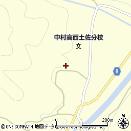 高知県四万十市西土佐津野川259-2周辺の地図