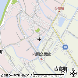 福岡県柳川市矢留本町491周辺の地図