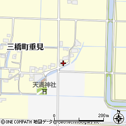 福岡県柳川市三橋町垂見2159周辺の地図