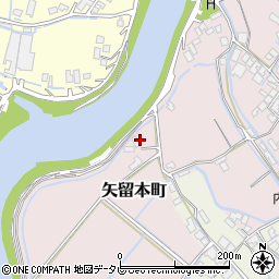 福岡県柳川市矢留本町540周辺の地図