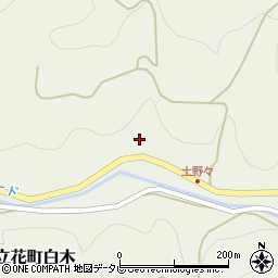 福岡県八女市立花町白木1606周辺の地図