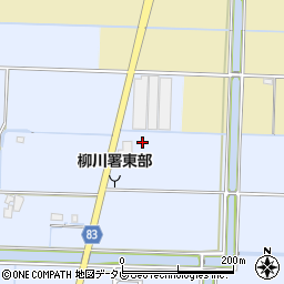 福岡県柳川市大和町六合185周辺の地図