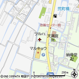 ツルハドラッグ柳川下宮永店周辺の地図