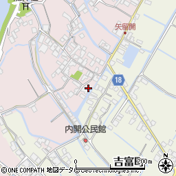 福岡県柳川市矢留本町482周辺の地図