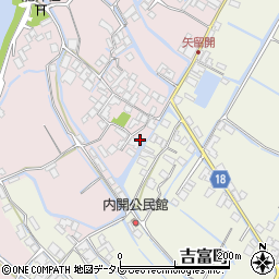 福岡県柳川市矢留本町482周辺の地図