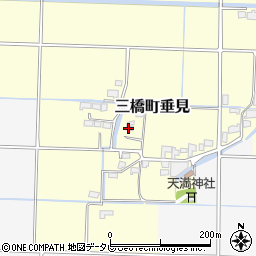 福岡県柳川市三橋町垂見2092周辺の地図