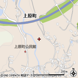 長崎県佐世保市上原町周辺の地図