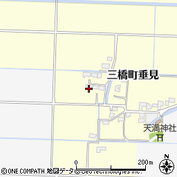 福岡県柳川市三橋町垂見2044周辺の地図