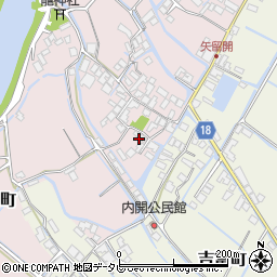 福岡県柳川市矢留本町490周辺の地図