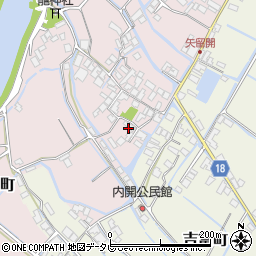 福岡県柳川市矢留本町490周辺の地図