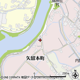 福岡県柳川市矢留本町544周辺の地図