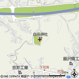 白岳神社周辺の地図