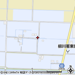 福岡県柳川市大和町六合108周辺の地図