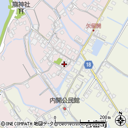 福岡県柳川市矢留本町483周辺の地図