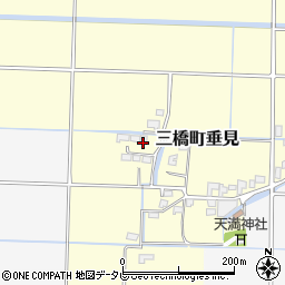 福岡県柳川市三橋町垂見2023周辺の地図