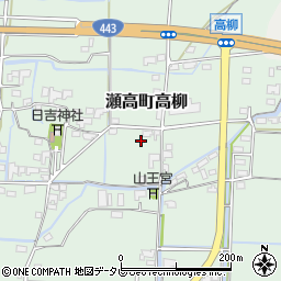 福岡県みやま市瀬高町高柳412周辺の地図