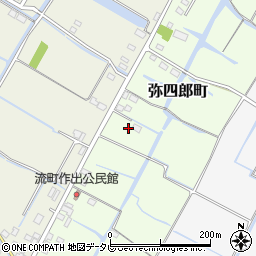 福岡県柳川市弥四郎町237周辺の地図